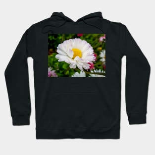 White Daisy Flower Hoodie